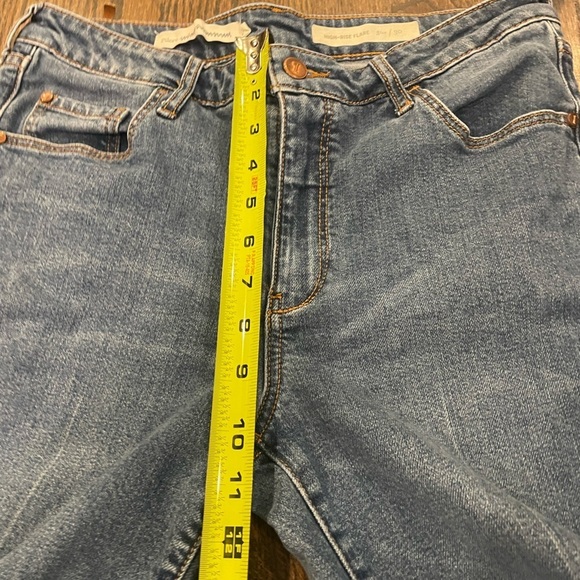 Anthropologie Pilcro High Rise Flare Jeans Raw Hem Size 30 - Picture 10 of 13